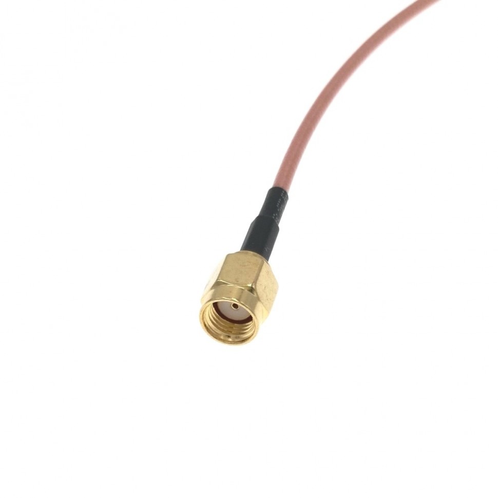 Адаптер для модема (пигтейл) RP-SMA(male)-RP-SMA(female) кабель RG316 15см.