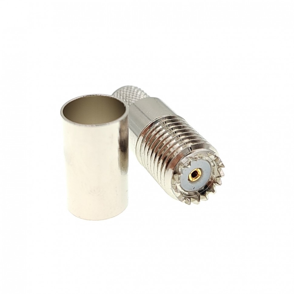 ВЧ-разъём mini UHF(female) обжимной под кабель 5D-FB