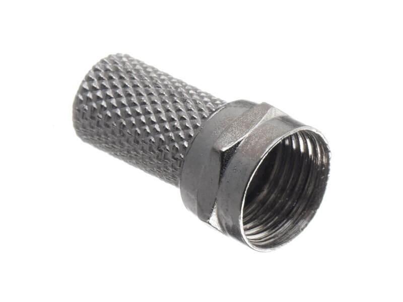 Штекер F (гайка) на RG-6/SAT-703 (цинк) (F113-55), NETKO Optima 10 шт