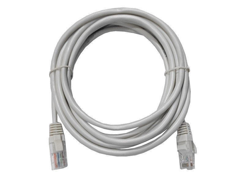 Патч-корд UTP4 cat.5е, CCA, LSZH, серый, литой коннектор NETKO Optima 20 шт