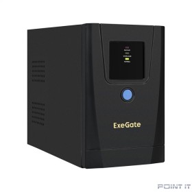 Exegate EX292767RUS ИБП ExeGate SpecialPro UNB-650.LED.AVR.1SH.2C13 &lt;650VA/360W, LED, AVR, 1*Schuko+2*C13, металлический корпус, Black&gt;