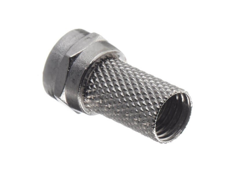 Штекер F (гайка) на RG-6/SAT-703 (цинк) (F113-55), NETKO Optima 20 шт