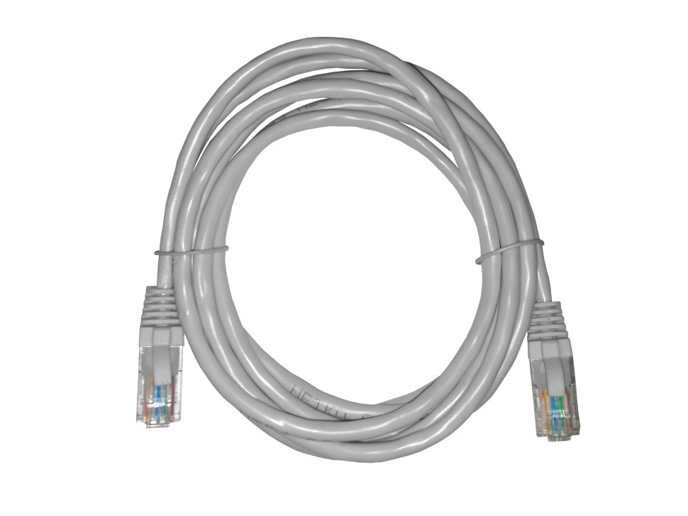 Патч-корд UTP4 cat.5е, CCA, LSZH, серый, литой коннектор NETKO Optima 20 шт