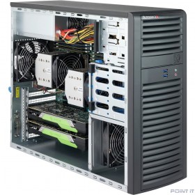 Supermicro CSE-732D3-1K26B Серверный корпус Black SC732D3 Tower Chassis with 1200W PS2 PWS