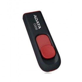 Флэш-накопитель USB2 8GB BLACK/RED AC008-8G-RKD A-DATA