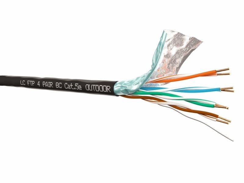 Кабель LC FTP4 cat.5e, одножильный, экранированный, Cu, для наружных работ 40м