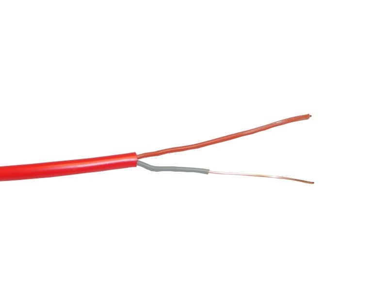 Кабель сигнальный NETKO, неэкранированный, КПСнг (А) - FRHF, 1*2*0.5мм2 (0.8мм) 5м, красный