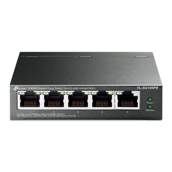 Коммутатор 5PORT 1000M 4P POE+ TL-SG105PE TP-LINK