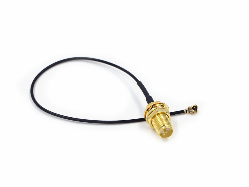 Адаптер для модема (пигтейл) U.fl(IPEX)-RP-SMA(female) кабель RF1.13 15см.