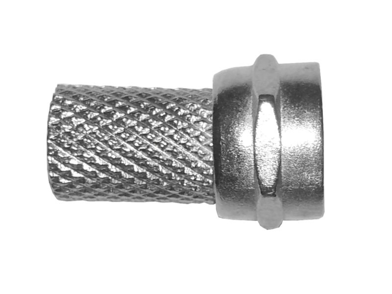 Штекер F (гайка) на RG-6/SAT-703 (цинк) (F113-55), NETKO Optima L 10 шт