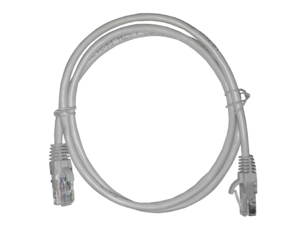 Патч-корд UTP4 cat.5е, CCA, LSZH, серый, литой коннектор NETKO Optima 20 шт