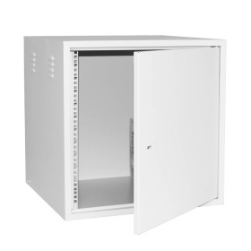 Антивандальный Шкаф 12U распашного типа, (Ш*Г*В 600*600*600мм) 19 направляющие, передняя дверь металл, замок, серый Netko M