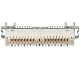 Плинт LSA Profil размыкаемый, ABS, 10 пар, медные контакты, универсальный, нумерация (0-9), бело-серый NETKO Optima 2шт