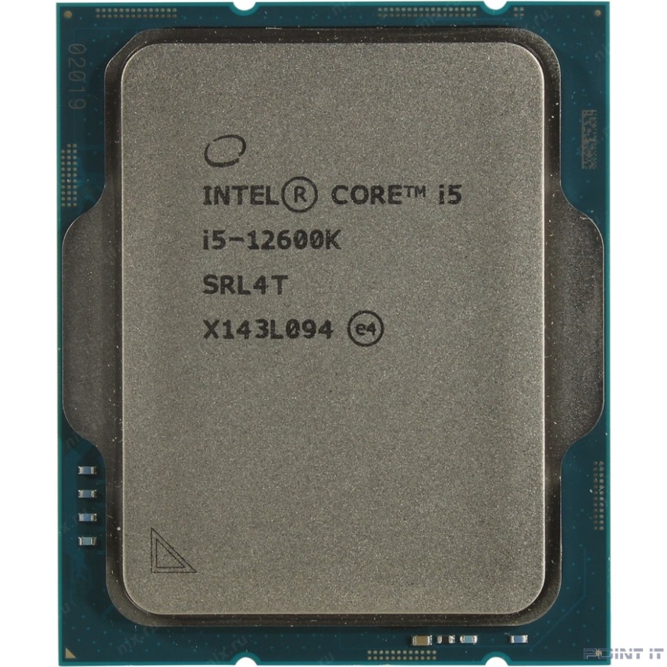 CPU Intel Core i5-12600K Alder Lake OEM {3.7 ГГц/ 4.9 ГГц в режиме Turbo, 20MB, Intel UHD Graphics 770, LGA1700}