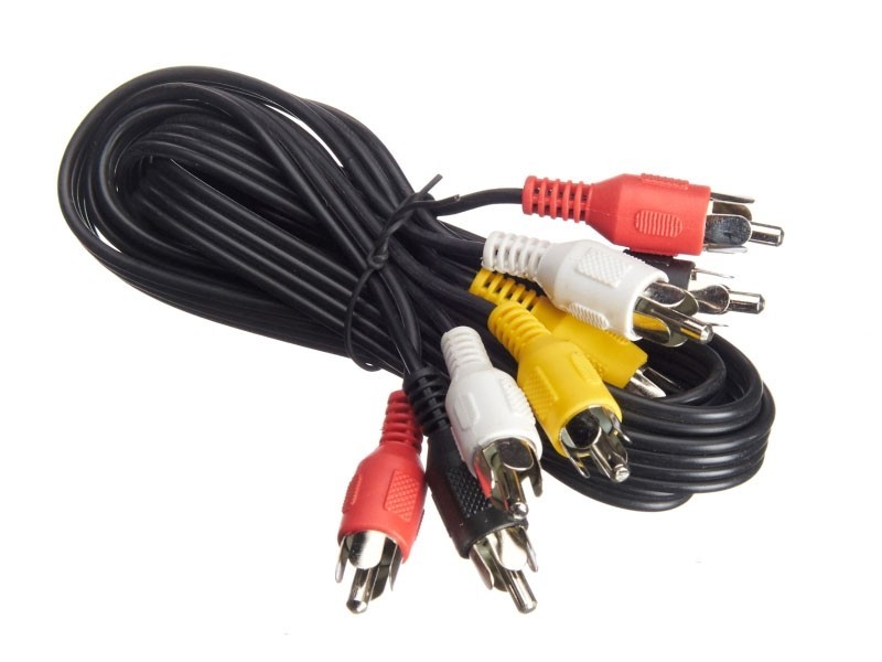 Шнур аудио-видео: 4RCA-4RCA ( длина 1.2 м, сборный) Cabletech