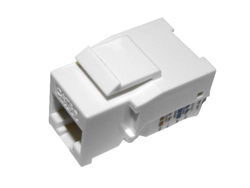 Модуль Keystone неэкранированный, RJ45, cat.5e, 90°, без инструмента, белый, NETKO Expert CKC