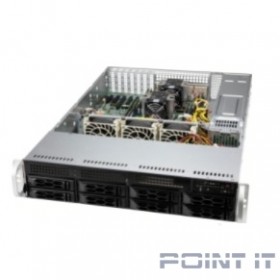 Supermicro server chassis CSE-LA25TQC-R609LP, 2U Dual and Single Intel and AMD CPUs, 7 low-profile expansion slot(s), 8 x 3.5&quot; (tool-less) or 2.5&quot; (screw) hot-swap SAS3/SATA drive bay, 600W / 650W RPS