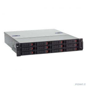 Exegate EX281298RUS Серверный корпус ExeGate Pro 2U550-HS12 &lt;RM 19&quot;,  высота 2U, глубина 550, БП 1U-800ADS,12xHotSwap, USB&gt;