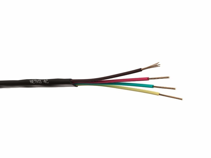Кабель Телефонный 4с, CU, 10м, плоский, черный NETKO Optima