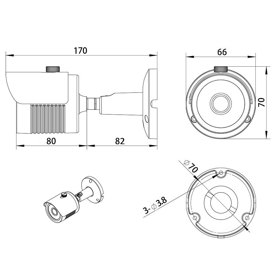 AC-IS402AX (2,8) - уличная IP видеокамера 4Мп