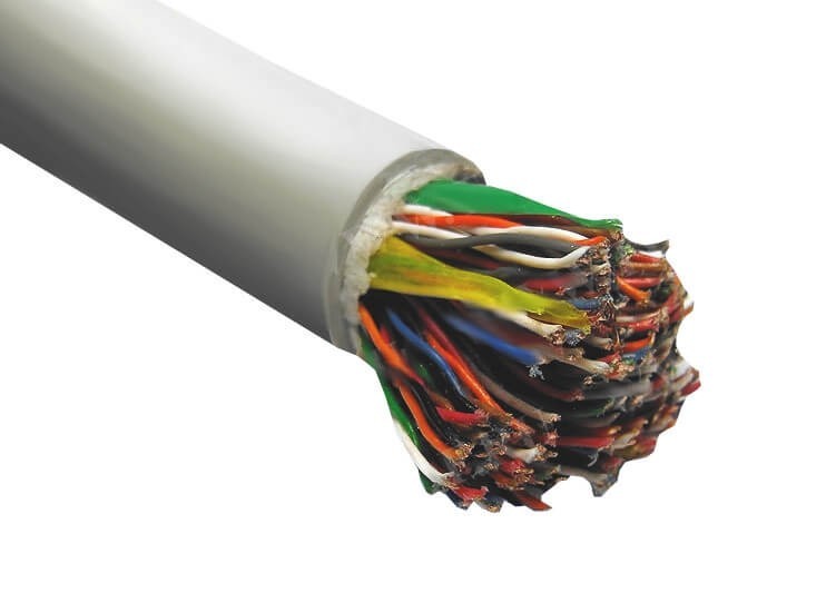 Кабель LC UTP100 cat.3, , 0,40мм, серый 30м