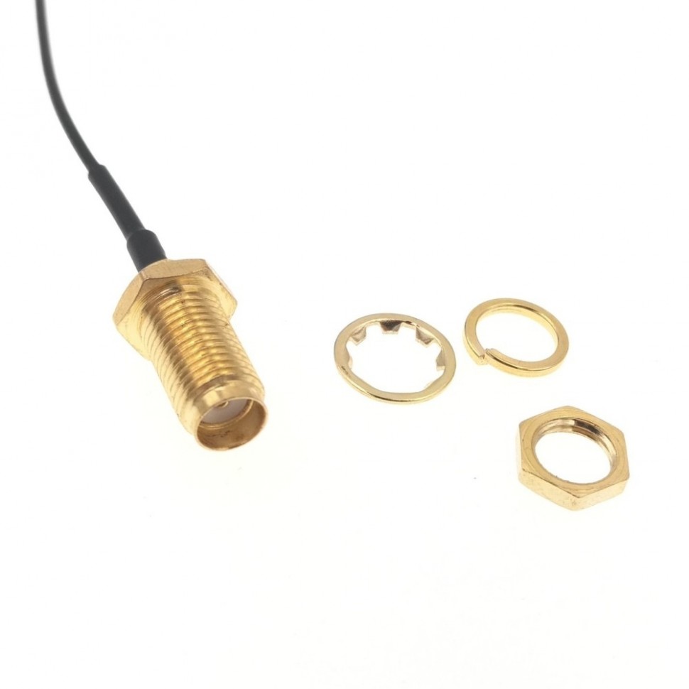 Адаптер для модема (пигтейл) U.fl(IPEX)-SMA(female) кабель RF1.13 15см.