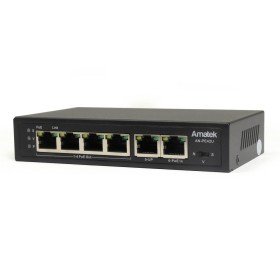 AN-PE42U - 6-портовый 100Мбит/с коммутатор / PoE удлинитель с питанием по PoE до 90Вт