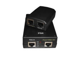 POE48B-01 PoE, комплект передатчик (PSE)+приемник (PD) с регулятором*, 48V 15W, кабель питания ЕВРО, тип1, черный, *выходное напряжение: 5V 1.5A/ 9V 1.5A/ 12V 1A РАСПРОДАЖА