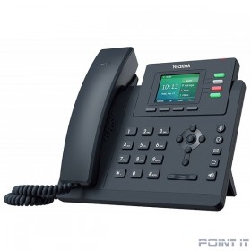 YEALINK SIP-T33P, IP телефон 4 аккаунта, цветной экран, PoE, БП в комплекте, шт (замена SIP-T40P)