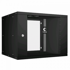  					Шкаф телекоммуникационный настенный 19 9U, серия LIGHT разборный, дверь стекло, цвет черный				 