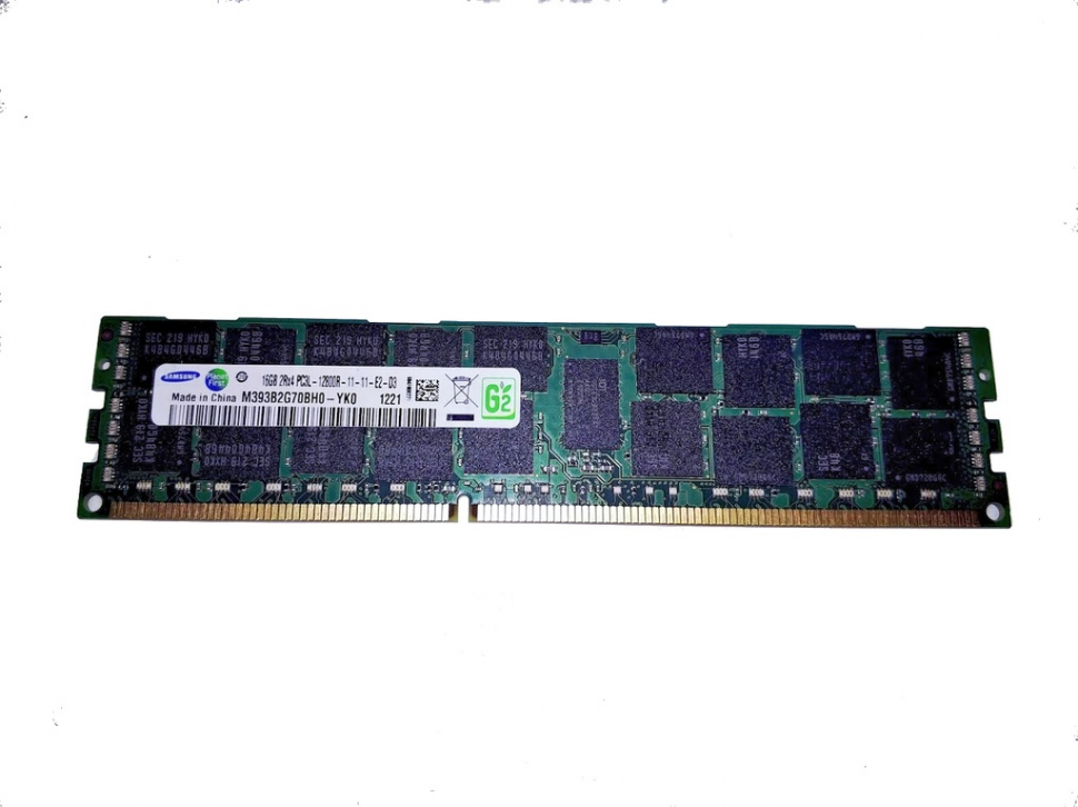Модуль памяти DDR3 16Gb Samsung M393B2G70BH0-YK0 PC3L-12800 1600MHz ECC Reg 2R 1.35V