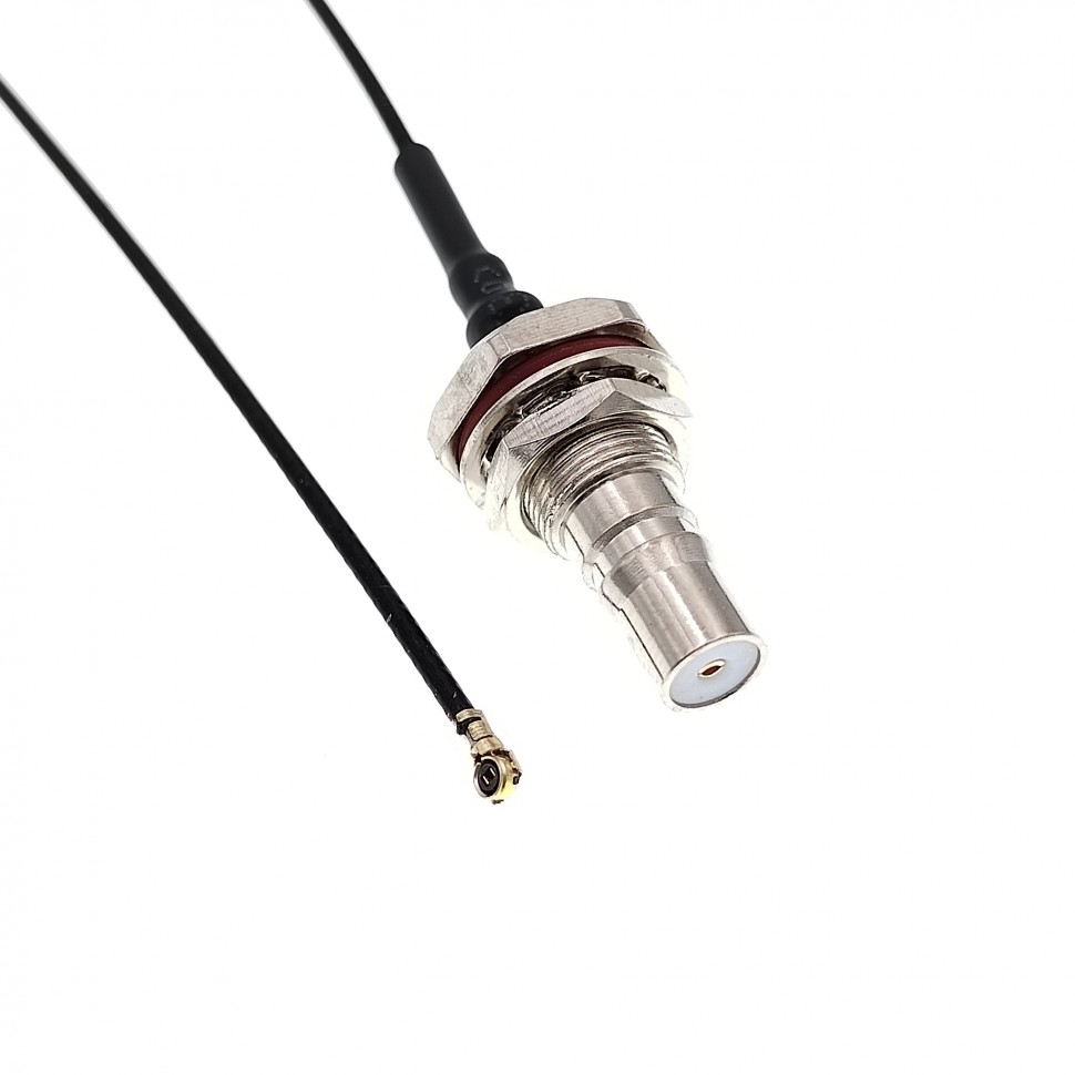 Адаптер для модема (пигтейл) IPEX4(MHF4)-QMA(female) кабель RF1.13 15см.