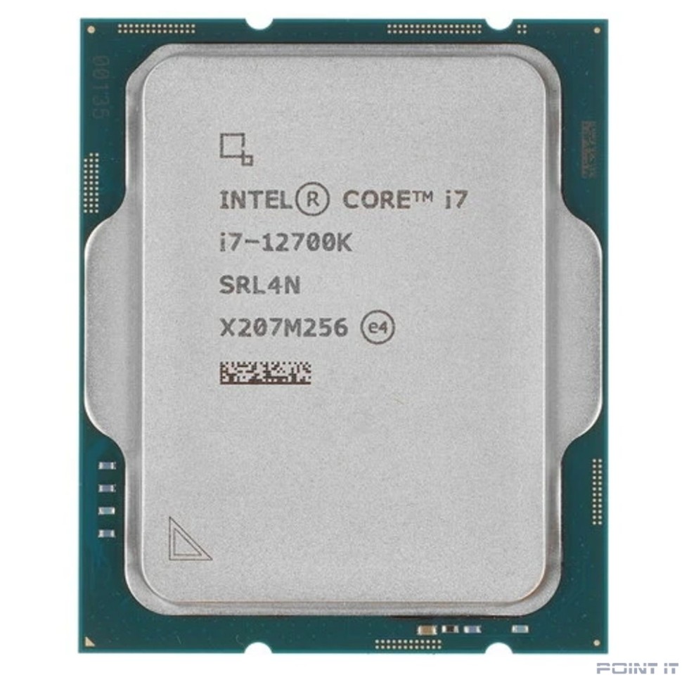 CPU Intel Core i7-12700K Alder Lake OEM {3.6 ГГц/ 4.9 ГГц в режиме Turbo, 25MB, Intel UHD Graphics 770, LGA1700}