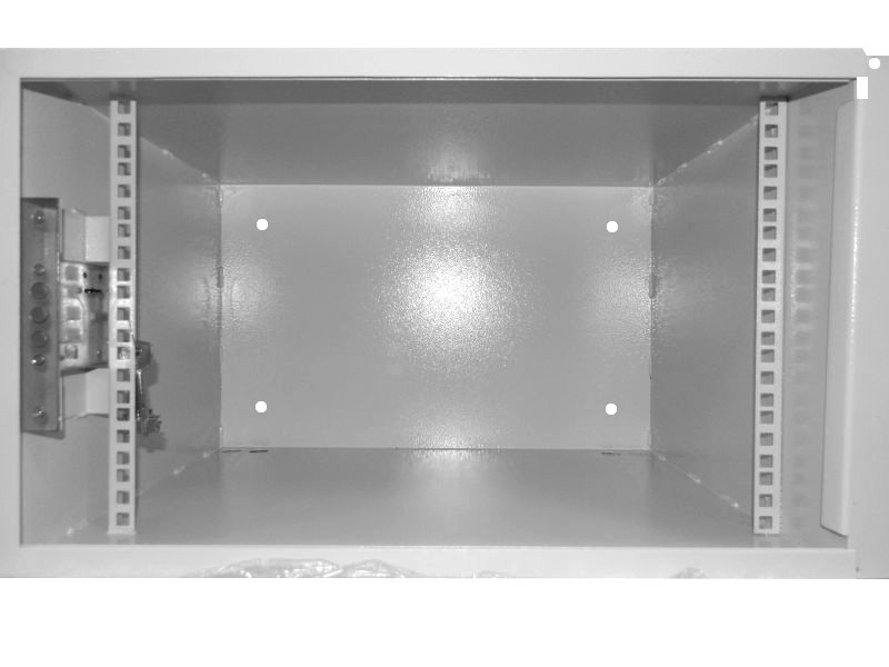 Антивандальный Шкаф 7U пенального типа, (Ш*Г*В 520*400*320мм) 19 направляющие, передняя дверь металл, замок, серый Netko M