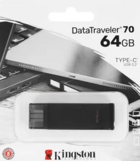 Флэш-накопитель USB-C 3.2 64GB DT70/64GB KINGSTON