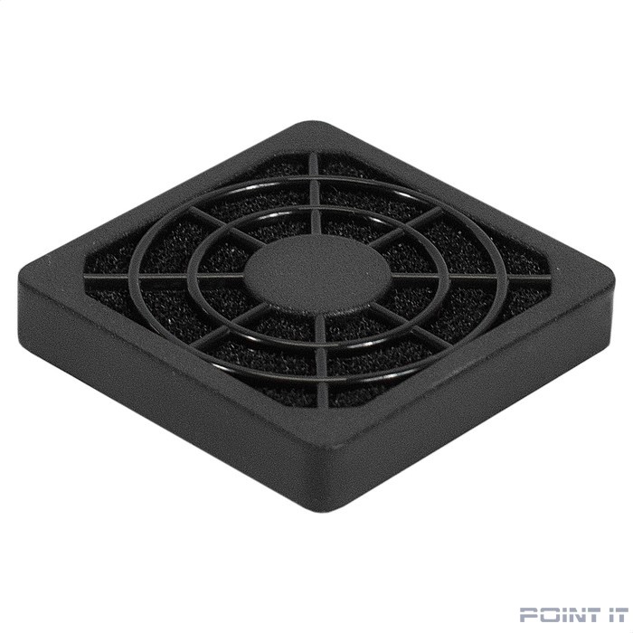 Exegate EX295250RUS Решетка для вентилятора с фильтром 40х40 ExeGate EG-040PSFB (40x40 мм, пластиковая, квадратная, с пылевым фильтром, черная)