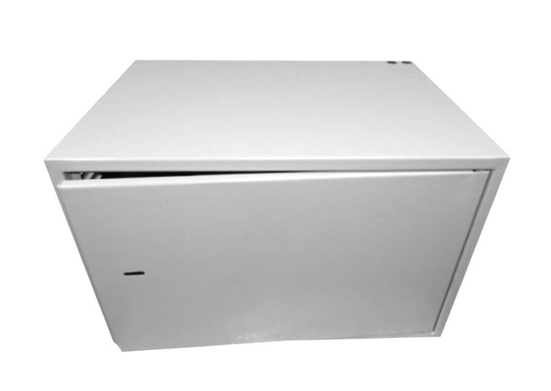 Антивандальный Шкаф 7U распашного типа, (Ш*Г*В 600*450*380мм) 19 направляющие, передняя дверь металл, замок, серый Netko M