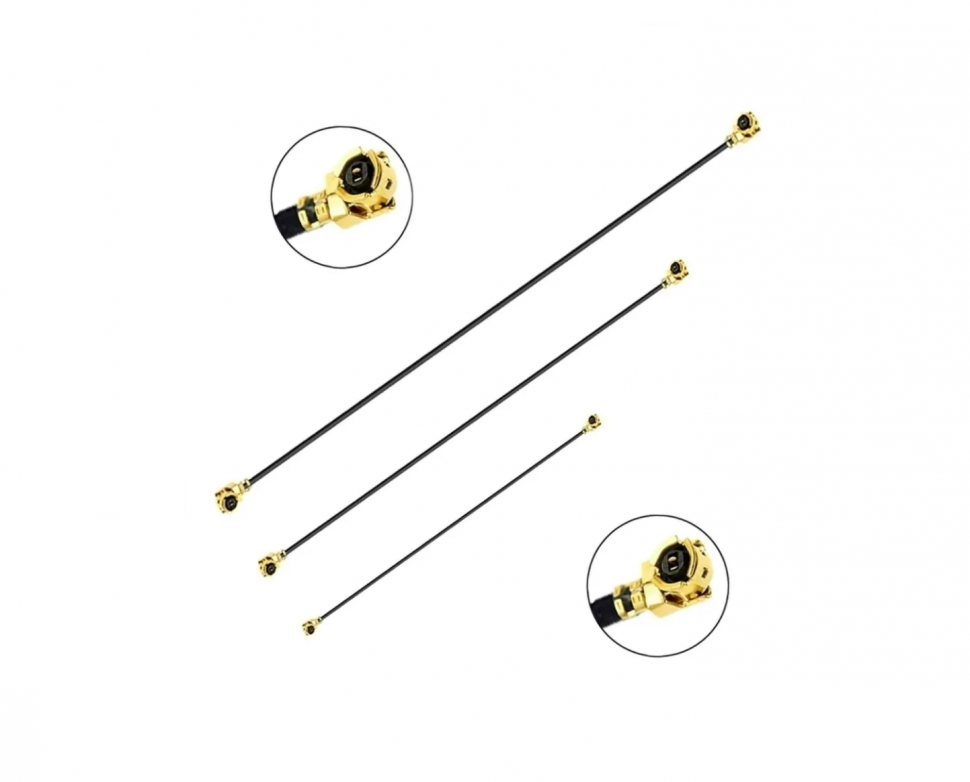 Адаптер для модема (пигтейл) U.fl(IPEX)-U.fl(IPEX) кабель RF1.13 20см.