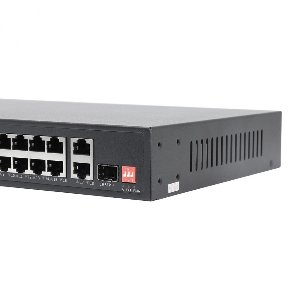 AN-S18P16A - 19-портовый 100/1000 Мбит/с коммутатор с PoE+ до 300Вт