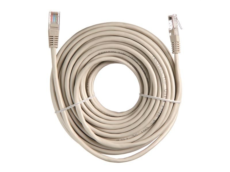 Патч-корд Technolink UTP4 cat 5e, ВС, LSZH, серый, литой коннектор