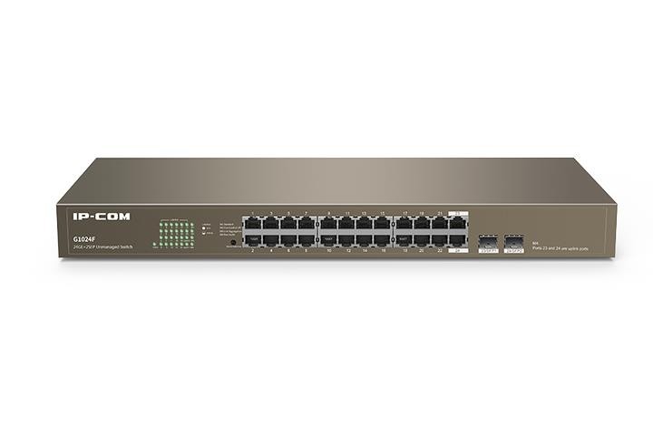 Коммутатор 24PORT 1000M 2SFP G1024F IP-COM