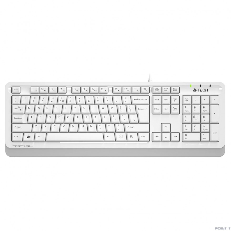 Клавиатура A4Tech Fstyler FKS10 белый/серый USB [1530198]
