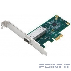 D-Link DGE-560SX/D1A Сетевой PCI Express адаптер с 1 портом 1000Base-X SFP (низкопрофильное крепление в комплекте)