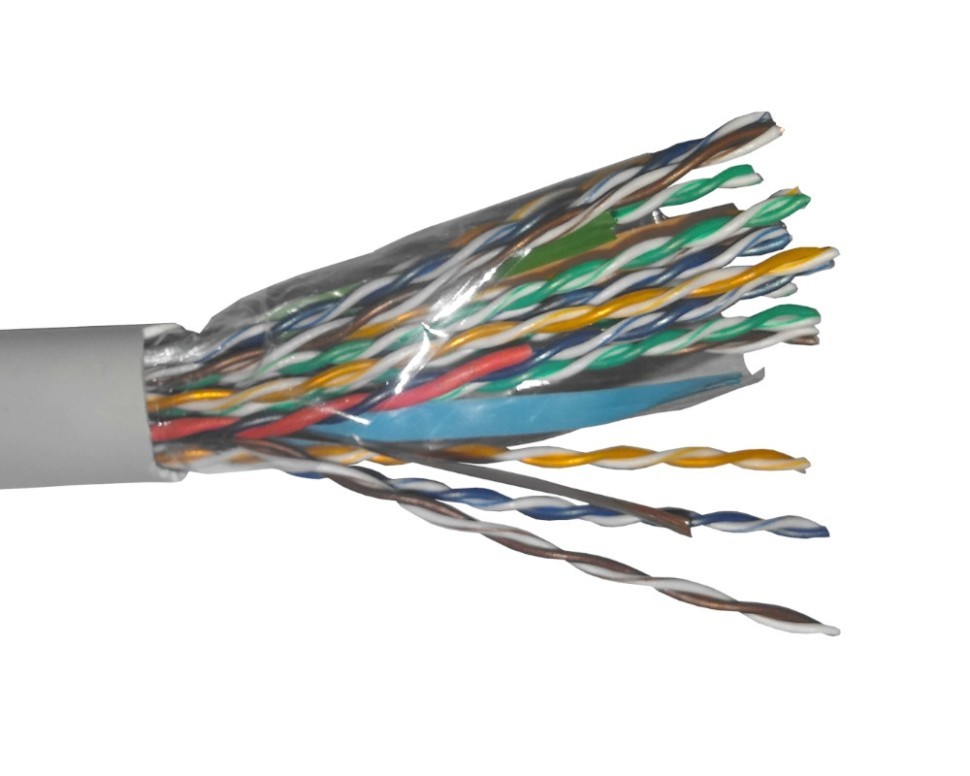 Кабель UTP16 cat.5e, , 0,52 мм, серый Ф EOL 100м
