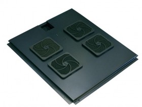 Блок вентиляторов 4 шт для TS,T2,TD глубиной 900 с кабелем черный Netko