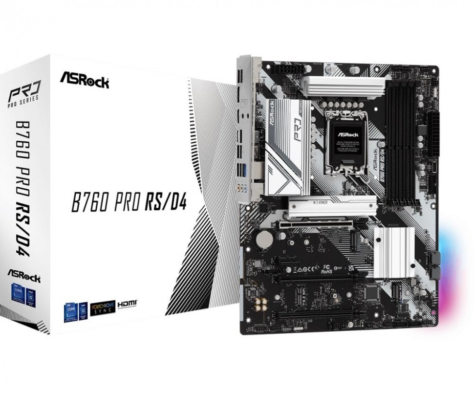 Материнская плата B760 S1700 ATX B760 PRO RS/D4 ASROCK