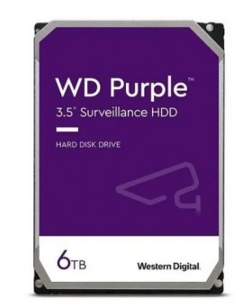 Жесткий диск SATA 6TB 6GB/S 256MB PURPLE WD64PURZ WDC