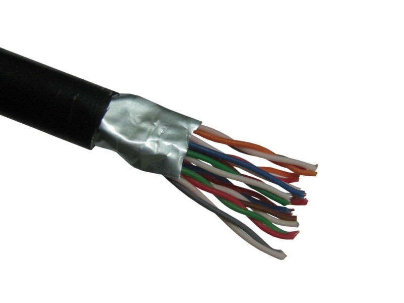 Кабель LC FTP10 cat.3, 0,40мм, для наружных работ, черный 305м