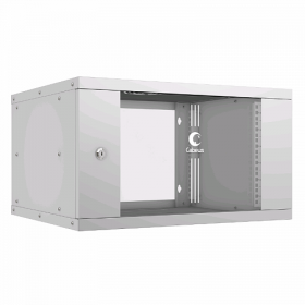  					Шкаф телекоммуникационный настенный 19 6U, серия LIGHT разборный, дверь стекло, цвет серый				 
