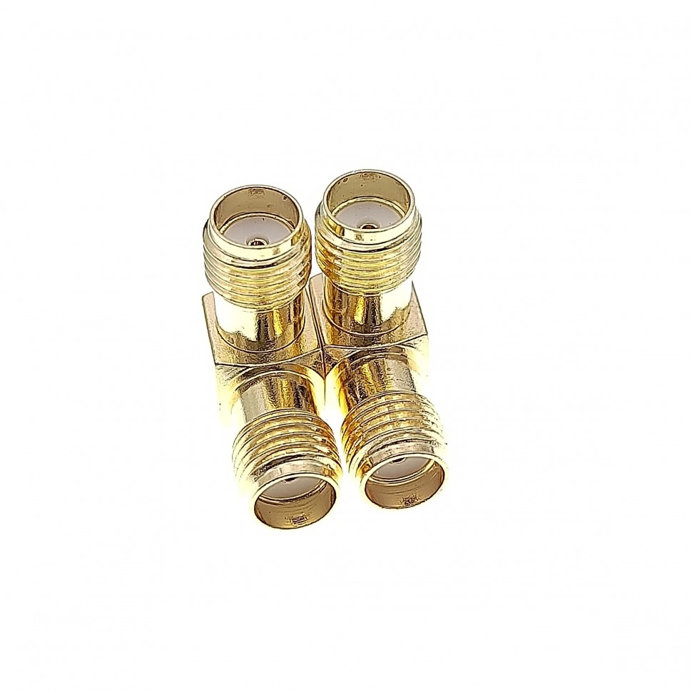 ВЧ-адаптер SMA(female)-SMA(female) угловой